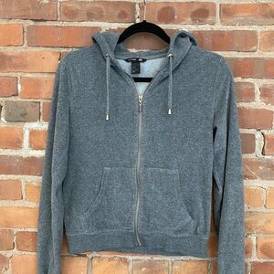 H&M Gray Zip-Up Hoodie Sweatshirt